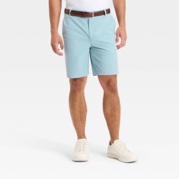 All In Motion - Men's Golf Shorts 8" - All In Motion Light Blue 38 Blue - Picture 1 of 3